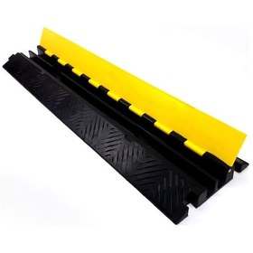 Resim Kablo Kanallı Hız Kesici 2 Kanallı. Yol Kasisi 25 x 100 x 4.5 CM 