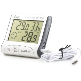 Resim Diwu DC103 İç Dış Max-Min Prob Termometre Nem Ölçer 