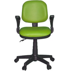 Resim Türksit Kozmo Lux Kollu Çalışma Koltuğu Deri F,yeşili Yeşil 