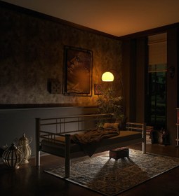 Resim Unimet Kappis Daybed Tek Kişilik Sedir Metal Karyola 90x200 Beyaz (AHŞAP LATALI) 