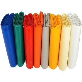 Resim Polyester Balkon Demiri Perdesi, Brandası Çadırı Metal Halkalı 