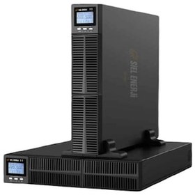 Resim UPRT 11 1 KVA Rack Tower 1000 VA Online Ups 3*7 Ah Akü 5/15 Dakika Güç Kaynağı 