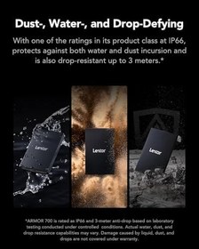 Resim Lexar External 2TB LAR700X002T-RNBNG 2000MB/s USB 3.2 Taşınabilir SSD Disk 