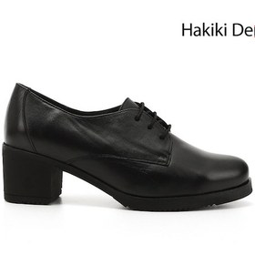Resim Gönderi R Kadın Siyah Bağcıklı Orta Kalın Topuklu Hakiki Deri Oxford Ayakkabı Gdza13424230 siyah 