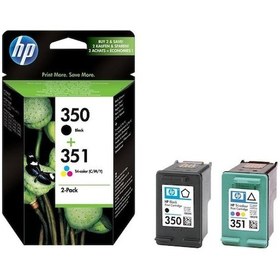 Resim Hp 350 Siyah + 351 Renkli 2'li Set Kartuş 