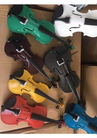 Resim Valeria Tam Boy 4/4 Sarı Renk Keman-Kutu-Yay-Reçine 