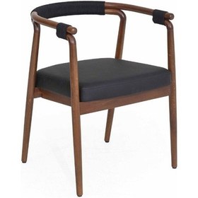 Resim İkon Ahşap Sandalye Ceviz - Antrasit 