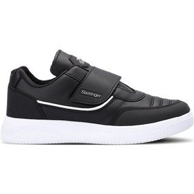 Resim Slazenger MALL I Kadın Cırt Cırtlı Siyah / Beyaz Günlük Spor Ayakkabısı 