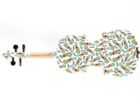 Resim Kinglos KNG KT-1403 Keman (4/4) | Geleneksel El Oyması Tasarım, Parlak Finish Yüzey ve Yüksek Rezonans Kalitesi 