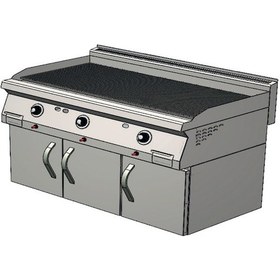 Resim Karacasan Endüstriyel 900 Seri Dolaplı 120 Cm Lpg Tüplü Tam Kanallı Izgara Krcs.eızdtgl.1290 