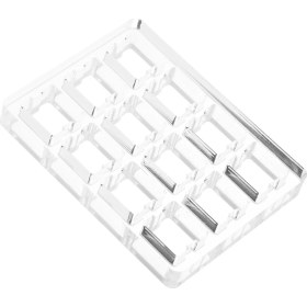 Resim Şeffaf Anahtar Test Cihazı Taban Acrililik Plaka Dayanıklı 3x4 Kartı Için 