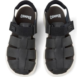 Resim Camper Siyah Erkek Çocuk Sandalet Oruga Sandal Kids 