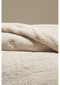 Resim Puffy Mellove Sherpa Çift Kişilik Yorgan - Bej 