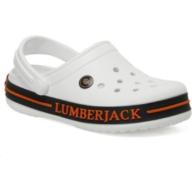 Resim lumberjack Devon 5fx Beyaz Comfort Casual Anatomik Sabo Terlik Sandalet 