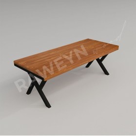 Resim deryawood Raweyn Masif Ahşap Tilia Toplantı Masası 120*320*76 Cm 