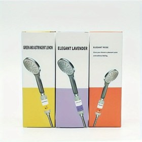 Resim Honeybeeshop 3lü Ön Kokulu Duş Filtresi Seti Lavanta Gül Limon Aromalı Su Kalitesi Filtresi 