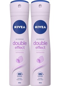 Resim Nivea Double Effect Mor Düşler Kadın Sprey Deodorant 2 x 150 ML 