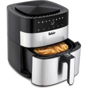 Resim Fakir 5l 8 Programlı, Dijital Ekran, Donmuş Gıda Çözme Özellikli 1750W Fritöz Inox 
