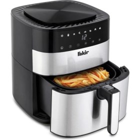 Resim Fakir 5l 8 Programlı, Dijital Ekran, Donmuş Gıda Çözme Özellikli 1750W Fritöz Inox 