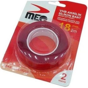 Resim Elektronikport-Çift Taraflı Bant Güçlü Akrilik Silikon 2 Metre 18Mm 