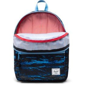 Resim Herschel Heritage™ Çocuk | Su İtici Kumaş Sırt Çantası, 15 L - Dalgalı Siyah - Mavi / OS 