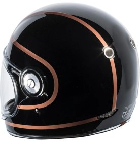 Resim TORC T-1 Copper Pin Kapalı Motosiklet Kaskı Siyah 