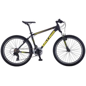 Resim Salcano Ng777 24 JANT MD (YENİ NG750) DAĞ BİSİKLETİ DİSK FREN Shimano 21 Vites siyah sarı 