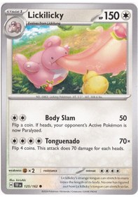 Resim Lickilicky 125/162 - Temporal Forces - Pokemon Kartı Mint 