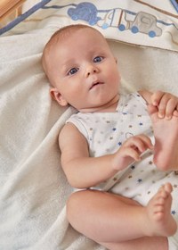 Resim Mayoral erkek bebek atlet body 1706 - BEJ / 0-1 ay 