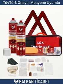 Resim Balkan Ticaret Trafik Seti Dolu İlkyardım ,1 Kg Yangın Tüpünden 4 Kat Daha Etkili ve Araç Muaynesinde Geçerli 