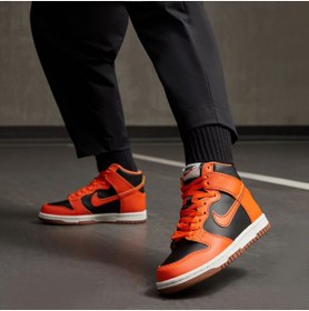 Resim Nike Dunk High Turuncu Sneaker Ayakkabı Sportie 