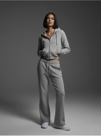 Resim Beli Lastikli Flare Gri Eşofman Gri 