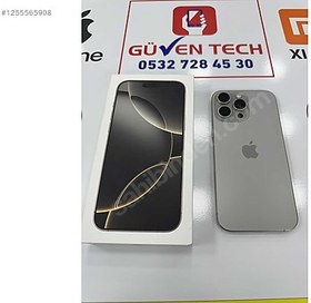 Resim Apple iPhone 16 Pro Max İkinci El TR | 256 GB | Natürel Titanyum 