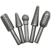 Resim mrtbilisim 5 Parça Döner Törpü Tahta Ahşap Oyma Seti Matkap Ucu Ahşap Oyma Seti Matkap Ucuna Takılan 