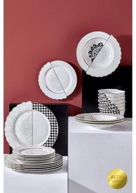 Resim Neva N3276 Berry Hibrit 24 Parça 6 Kişilik Yemek Takımı 
