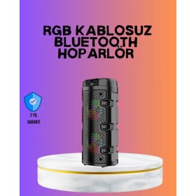 Resim Güçlü Bass ve Net Tiz Özellikli Kablosuz Hoparlör 