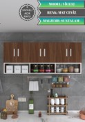 Resim Kenzlife Hazır Mutfak Vice32 Cvz 060*180*32 Mutfak Banyo Dolabı Kapaklı Raflı 