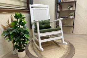 Resim VERANDA MİNDERLİ SALLANAN SANDALYE, YEŞİL, LAKE AYAK 