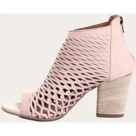 Resim Bueno Shoes Deri Pudra Kadın Topuklu Sandalet 