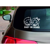 Resim UBGA GIFT Arabada Bebek Var Araç Sticker 20x15 Cm 