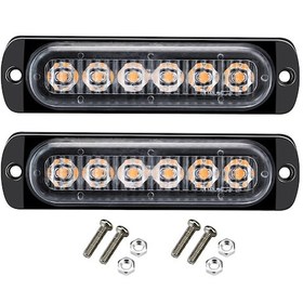 Resim 2 Adet 12-24 V Led Strobe Uyarı Işıkları Uyarı Acil K20751-7 