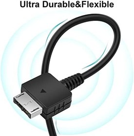 Resim Sony Playstation ile Uyumlu PS Vita Şarj Kablosu USB Veri ve Şarj Kablosu 1,0 m Yedek PSV 1000 Kablo 