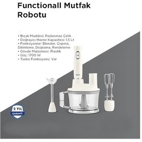 Resim Homend Functionall 2850H 1700 W Mutfak Robotu 