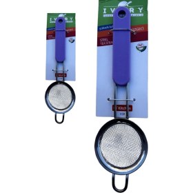 Resim Paslanmaz Çay Süzgeci, Iki Adet Plastik Tutmalı, Dayanıklı ve Pratik Kullanım 