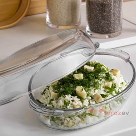 Resim Paşabahçe Borcam Kapaklı Oval Tencere 1800 cc 