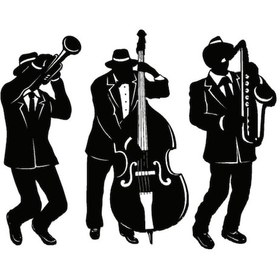 Resim Caz Müzik Temalı Sticker Tip 3 10 X 8 Cm 