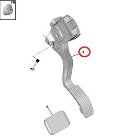 Resim CİTROEN C4 ELEKTRONİK GAZ PEDALI (Orjinal) 
