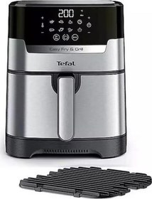 Resim Tefal Easy Fry Grill Deluxe EY505D15 4.2 lt Izgaralı Yağsız Fritöz 