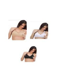 Resim liza Emzirme Sütyeni Karma 3lü Paket Ten Rengi 