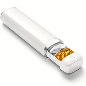 Resim Kompakt 7 Günlük Hap Düzenleyici - Taşınabilir Seyahat Çantası, 17.5cm Yükseklik, Günlük İlaç Dağıtıcı Haplar, Vitaminler & Balık Yağı Kapsülleri İçin - Modern Tasarım 